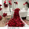Paisagem de Flores em Cascata Flores Artificiais Flores de Simulação Decoração de Cena de Casamento Aniversário Pedido de Casamento Decoração de Mesa de Jantar de Quarto Privado Arte Floral Tecido de Seda