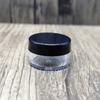 Botella de plástico transparente con tapa negra, caja de ungüento, 5 g, 10 g y 20 g, crema cosmética, subembotellada, pequeña muestra, botella vacía