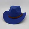 Chapéu de Viagem ao Ar Livre para Homens e Mulheres Chapéu Dobrável Chapéu de Feltro Novo na Amazon Chapéu de Cowboy Ocidental com Borda de Lã