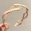 2026 Nuevo Modelo Diadema Antideslizante Dentada Malla de Gasa Ola Diadema para Mujer Clip para el Cabello de Corona Alta Accesorio para el Cabello