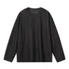 Camiseta de manga larga estilo americano para hombre y mujer, de corte holgado, cuello redondo, top informal tipo jersey, para primavera y otoño 2026, transfronterizo