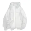 Ropa de Protección Solar UPF50+ de Secado Rápido y Enfriamiento por Hielo, Chaqueta Fina con Capucha, Ropa de Protección Solar Fresca y Transpirable, Chaqueta Casual, Hilo Original