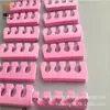 Herramientas para uñas suministros esponja separador de dedos del pie dedo del pie algodón dedo del pie separador clip pie Algodón