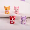 Corgi de Acrílico Cachorro Sentado Caramelo de Corazón Mercancía del Primero de Mayo Sello Cuentas DIY Bolsa Colgante Accesorios