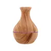 Explosiones de comercio exterior jarrón de madera con veta para el hogar jarrón humidificador de aromaterapia humidificador ultrasónico silencioso humidificador colorido