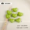 Joias Artesanais DIY com Contas Coloridas de Acrílico Coração de Tamanho Médio Contas Soltas Acessórios de Material Artesanal Bolsa Acessórios de Pingente