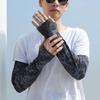Mangas de Gelo Masculinas Camufladas com Proteção Solar Gelo Seda Finas Soltas Oversized Laváveis Proteção Solar Ciclismo ao Ar Livre Manga de Urso Verão