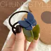 Ácido Acético Argola de Cabelo Borboleta Estilo Fada Corda de Cabelo Textura Gelatinosa Alça de Cabelo Menina Bonita Elegante Novo Estilo