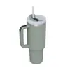 Nova caneca térmica a vácuo de aço inoxidável 304 para uso transfronteiriço, caneca grande de 40 oz com alça, caneca de carro portátil