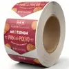 Contenedor de frasco brillante redondo impermeable papel sintético vinilo empaque impreso a medida adhesivo pegatina de vela