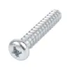 Parafusos Autoatarraxantes de Aço Carbono Cabeça Panela Phillips Cauda Quebrada Parafusos Autoatarraxantes de Aço Carbono Cabeça Panela Phillips Cauda Reta Zinco Branco m3-m5 Autoatarraxantes Phillips