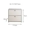 Mueble Modular usm Medieval Combinación Acero Inoxidable Multifuncional Simple Estilo ins Aparador Decorativo Gabinete de Almacenamiento Gabinete Cubo