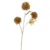Flores de Simulación para Boda Serie Dorada Hojas de Ginkgo Eucalipto Arreglo Floral para Salón de Bodas Decoración de Pasillo Festival de Primavera Cubo de la Fortuna Flores Artificiales