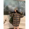 Abrigo suéter de rayas para mujer, nueva colección otoño/invierno 2026, cárdigan de punto elegante y casual de manga larga con un toque de alta gama
