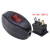Interruptor en línea 301 tipo barco 6A250V interruptor intermedio para lámpara de noche Negro 2 pines 4 pines 2 velocidades/6 pines 3 velocidades