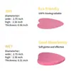 El Puff Limpiador Facial Comprimido con Forma de Corazón Rosa Más Vendido de Amazon, Hecho de Pulpa de Madera y Algodón, Se Expande al Contacto con el Agua, Set de 50 Piezas
