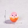 Figurilla de Pollito Rompiendo Huevo para Manualidades de Resina Micro-Paisaje Decoración de Pollito Linda para Pantalla de Escritorio