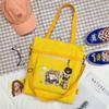 Artístico Fresco Estilo Lona Bolsa de Ombro ins Grande Capacidade Simples Crossbody Bolsa Moda Moda Mochila Cabelo Transfronteiriço