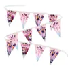 Venta Caliente Grupo Bruja Cazadora Kpop Periférico Bandera de Cumpleaños Cadena de Banderines Decoración de Fiesta Suministros Arreglo de Regalo de Primer Cumpleaños