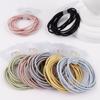 Running Volume 10 Pack Practical Joker Thin Rubber Band Basic Hair Rope Candy Color Hair Ring Coreano Corda de Cabelo Acessórios para Cabelo para Mulheres