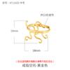 Anillo de plata esterlina S925 soporte vacío femenino oro de 18K diy cera de abeja ámbar turquesa valiente soporte vacío con forma soporte para anillo