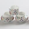 Hortensia Comedero para Pájaros Tapa Barbilla Roja Juego de Tres Piezas Accesorios para Jaula de Pájaros Cuenco de Porcelana de Jingdezhen Comedero para Pájaros Taza para Comida de Pájaros