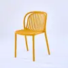 Cadeira de jantar simples Mesa e cadeira doméstica Cadeira de plástico Poltrona empilhável Cadeira de lazer Cadeira de varanda Cadeira ao ar livre Cadeira de praia