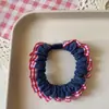 Nova Coleção Coreana de Scrunchies Plissados de Renda com um Toque de Luxo, Acessório de Prendedor de Cabelo Simples e Moderno com um Toque de Elegância