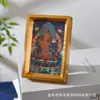 Marco de Pintura de Lámina de Oro de Buda de Dibujos Animados Adorno Estatuas de Dioses Guanyin Guan Yu Decoración de Altar Portátil para el Hogar Adorno de Escritorio