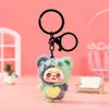Llavero Colgante de Gatito Negro Flocado Lindo, Figura de Gato de Moda, Llavero para Mochila, Regalo de Máquina de Peluches