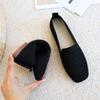 Zapatos Planos de Punta Cuadrada Talla Grande para Mujer Nuevos Primavera y Verano 2022 Zapatos Planos de Suela Suave Zapatos Tejidos de Suela Plana Zapato de Tela Old Beijing de Boca Baja