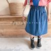 2026 Ropa Infantil Coreana Verano Nuevo Estilo Niñas Versión Coreana Falda de Mezclilla Media Falda 122230