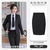 Traje de negocios azul zafiro Four Seasons para mujer, sin planchado, para hombre, para banco, para trabajo, traje de vestir