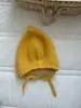 Gorro de Bebé Estilo Coreano Otoño e Invierno Cálido de Lana Lindo Color Sólido Versátil con Portachupete Tejido para Bebé Niño y Niña Gorro con Protección para las Orejas