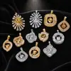Colgante de Perla para Hacer Tú Mismo Lujoso Zirconia Cúbica Microincrustada Collar Elegante Chapado en Oro que Conserva el Color Materiales y Accesorios Hechos a Mano