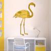 JM544 Espejo de flamenco, pegatinas de pared acrílicas, decoración del hogar para niños, guardería, impermeable, autoadhesivas