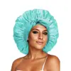 Gorro de Satén Imitación Seda con Correa Suave Ajustable, Gorro de Noche, Adecuado para Dormir, Gorro con Correa para Cabello Rizado
