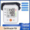 Monitor de Pressão Arterial Tipo Braço Certificado pela FDA para Uso Doméstico com Relatório de Voz Inteligente, Medidor de Pressão Arterial de Grau Médico para Uso em Comércio Exterior