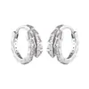Aretes de Plata de Ley S925 con Forma de Serpiente Incrustados de Diamantes, Diseño Casual de Moda, Pendientes Elegantes y a la Moda, Aros para Orejas, Accesorios para Orejas para Hombres y Mujeres