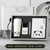 Conjunto de Presente Caneca de Café Panda Tesouro Nacional para Duas Bebidas - Personalizável com Logotipo da Empresa para Clientes e Funcionários como Lembrança