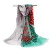 Novo Lenço de Flor de Pega-Pega Primavera e Outono Chiffon Seda Estampada Venda por Atacado
