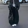 Pantalones de Pierna Ancha para Mujer para el Trabajo Estilo Coreano Retro Primavera/Verano 2026 Cintura Alta Adelgazantes Pierna Recta Holgados Casuales para Mujeres Menudas Modernos