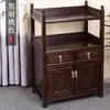 Gabinete de té gabinete de agua para té gabinete de almacenamiento de madera maciza estante para sala de estar gabinete lateral de sofá aparador pequeño gabinete de vino gabinete lateral de mesa de té