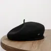 Boina de Lana Transfronteriza Venta al por Mayor en Stock Otoño/Invierno Estilo Británico Gorra de Pintor Circunferencia de Cabeza Grande Gorra de Newsboy Hecha en Fábrica