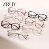 2026 Nuevo Modelo TR90 Moderno Varilla de Metal Diseño Hueco Gafas Sin Graduación Marco Pequeño de Mariposa Gafas Anti Luz Azul 7251