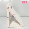Rascador para gatos triangular de ángulo recto, estilo caricatura, alta calidad, no requiere instalación, cartón blanco, directo del fabricante, duradero y no desprende partículas