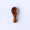 Cuchara pequeña de madera directa de fábrica mango corto cuchara para leche cuchara para té cuchara para condimentos cuchara para sal 8*3.5CM cuchara mini