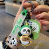 2026 Nuevo Modelo Llavero de Flor de Panda Giratoria para Coche Colgante de Regalo para Mochila de Hombres y Mujeres