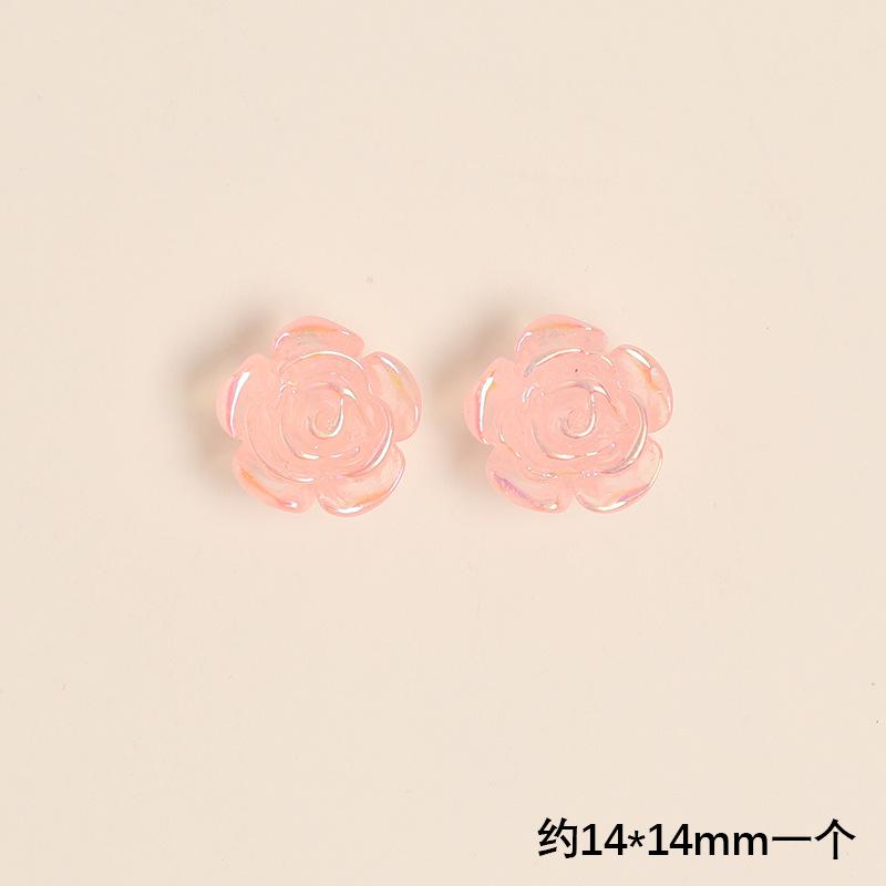 SKU-06-中号粉色花朵 1个