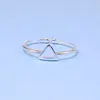 Anillo Sencillo Versátil de Triángulo Hueco Set de Múltiples Piezas Estilo Coreano y Japonés Anillos para Nudillos de Mujer Joyería de Moda